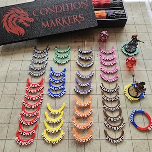 Dnd Condition Marker rings - 5E Dungeons and Dragons effect tracker