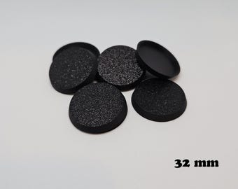 Socles ronds en plastique de 32 mm pour figurines, Wargaming, Warhammer 40K, Kill team, Games Workshop, Dnd