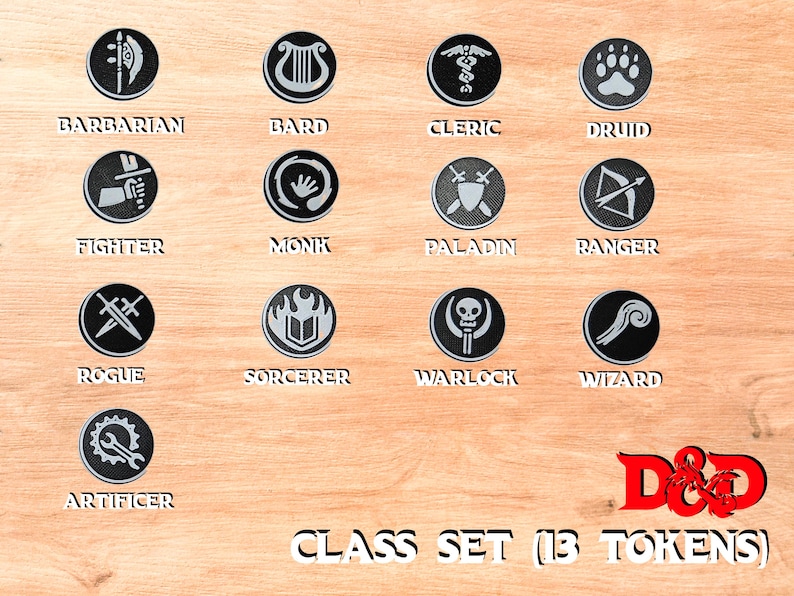 Dnd Token Set - Classes, Items, Monsters & Npcs - Dungeons and Dragons ...