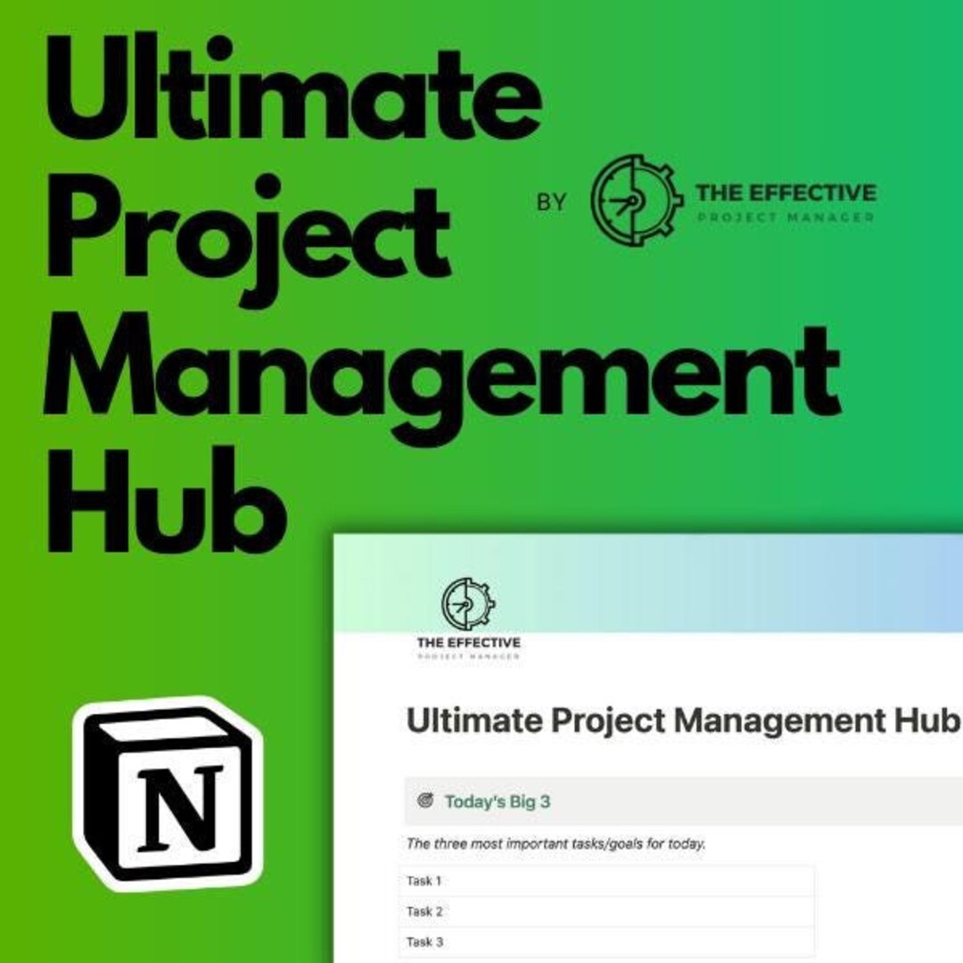 Ultimate Project Management Hub (notion) - Etsy