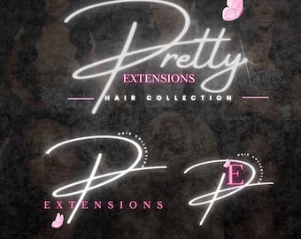 DIY Logo Set, Logo Design, Logo Template,MUA Makeup Logo, Nails Logo, Braid Logo, DIY Beauty Logo, Hair Logo, Lash Logo