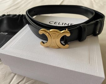 CELINE ヴィンテージ マカダム ロゴ チェーン ベルト