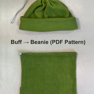 Buff - Beanie Sewing Pattern // 2 in 1 Beanie and Neck Warmer PDF