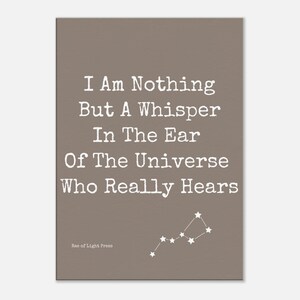 Whisper Canvas, Wall Art, Decor