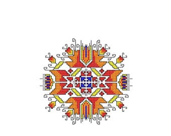 Bordado búlgaro/ Bordado a máquina/ Artículos folclóricos búlgaros/ Punto de cruz búlgaro/ Bordado auténtico/ Shevitsa/ Bordado folclórico