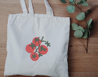 Tomatoes on vine digital Embroidery File. Red tomatoes embroidery. Italian summer vibe silhouette embroidery. Red tomato and green vine file