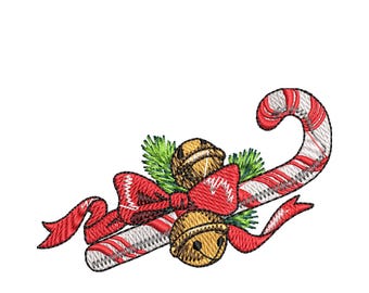 Candy Cane  Embroidery Design.Cany Cane Filed stitch.Mini candy cane.Candy cane christmas design.Candy embroidery design.