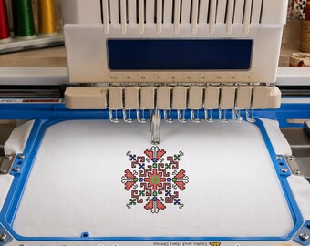 Bordado búlgaro/ Bordado a máquina/ Artículos folclóricos búlgaros/ Punto de cruz búlgaro/ Nudo de cruz/ Shevitsa/ Bordado folclórico