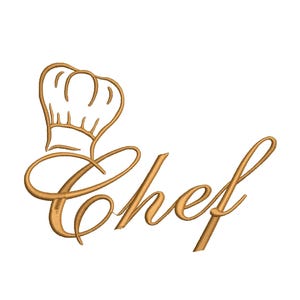 Motif de broderie chef cuisinier/Broderie machine de cuisine Motif de broderie chef/Broderie de cuisine/Fichier de broderie machine