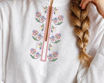 Machine embroidery,cross stitch,folk embroidery