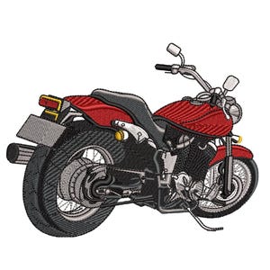 Motorcycle Embroidery Design Instant Download - Motor Cross Race Boy Digital Stitch File for Embroidery Machine