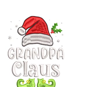 Christmas Embroidery Design Grandpa Claus Christmas Embroidery Designs/ Granda Claus Embroidery Design/ Believe Machine Embroidery Designs