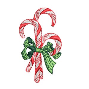 Christmas Candy Cane  Embroidery Design.Candy cane christmas design.Candy embroidery design Xmas Lollipop Embroidery, Christmas Candies