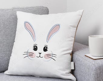Kaninansikte Påskbroderi Ansikte 3 storlekar Broderi Kanin Maskinbroderimönster Kaninansikte broderidesign kaninbroderidesign