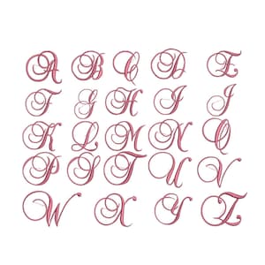 Alphabet Embroidery Design Files/ Instant Download