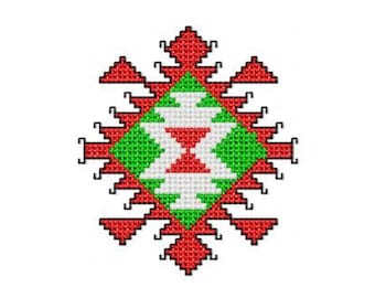 Bulgarian Folk Embroidery Design Machine Cross Stitch Bulgarian embroidery/ Machine embroidery/ Bulgarian Folk Items/ Bulgarian cross stitch