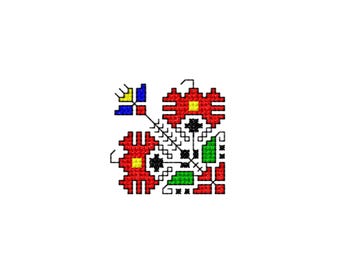 Bulgarian Folk Embroidery Design, Machine Cross Stitch (PES, JEF, XXX)