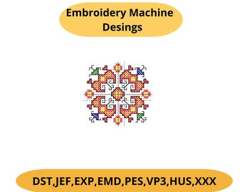 Bulgarian Embroidery Machine Cross Stitch Pattern (Digital Download)