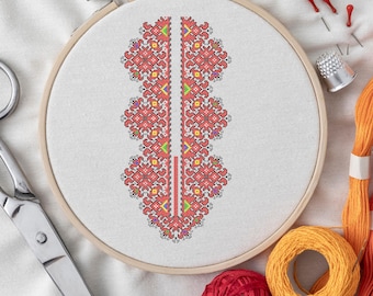 Bulgarian Folk Embroidery Design, Shevitsa Pattern (PES, JEF, ZIP)