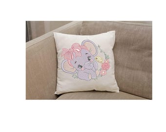 Baby Elephant Girl Embroidery Design, Fairy Elephant, Baby Elephant Girl embroidery design, Elephant embroidery design, Fairy design