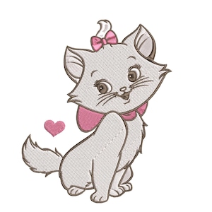 Desenho de bordado de gato Marie/Bordado de gato Marie/Máquina de desenho de bordado de gato/Desenho de fada Download instantâneo