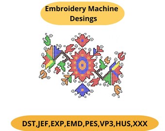 Bulgarian Shevitsa Cross Stitch Machine Embroidery Design – PES DST JEF Instant Download