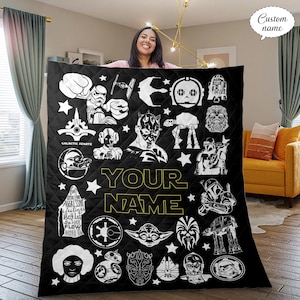 Personalized Star Wars Flannel Blanket: Custom Galaxy Gift