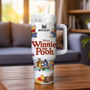 Winnie Puuh 40 Unzen Becher: Vintage Cartoon Edelstahl Quencher