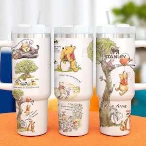 Name Winnie the Pooh Becher: 40 Unzen Edelstahl