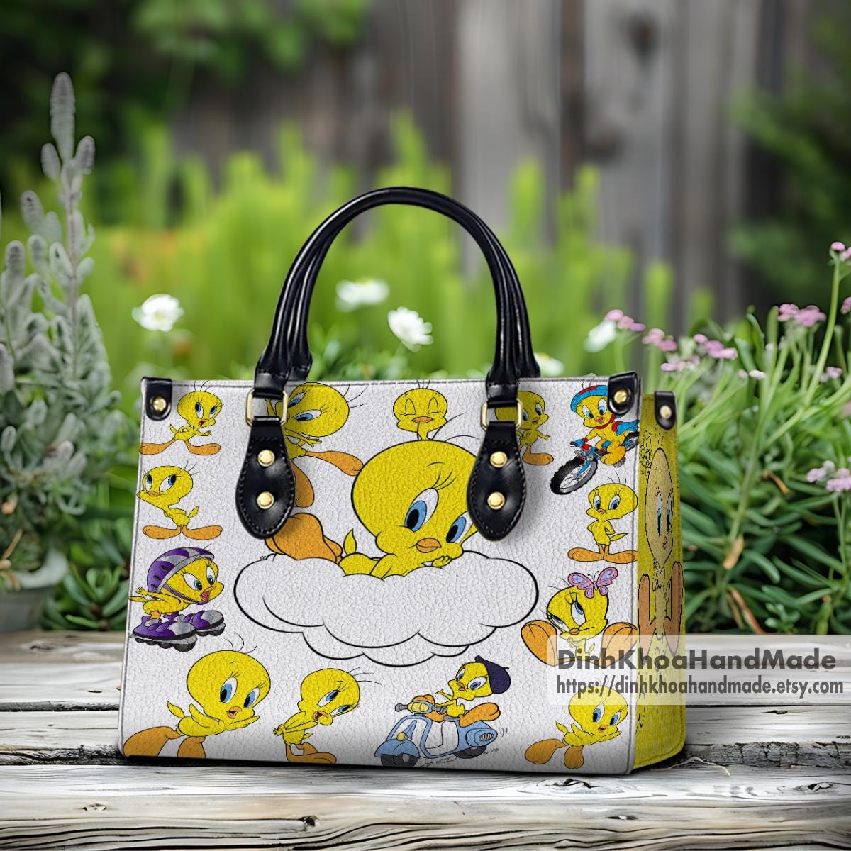 豪奢な Bird Tweety Leather Etsy - Handbag その他