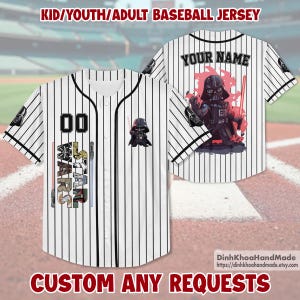 Personalized Darth Vader Jersey, Star Wars Baseball Jersey, Star Wars Jersey For Men , Disney Baseball Jersey Outfits