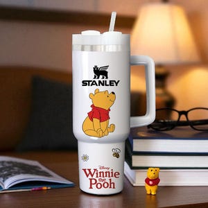 Winnie der Pooh Becher 40 Unzen, Disney Pooh Becher, Pooh Honig Becher Tasse, Cartoon Film Becher mit Griff