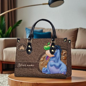 Eeyore Handbag: Winnie the Pooh Custom PU Leather Purse