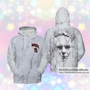 Benutzerdefinierte Horror Charaktere Hoodie, Halloween Sweatshirt, Scary Movie Hoodie, 3D All Over Print Shirt