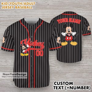 Personalized Mouse Baseball Jersey, Mouse Jersey Shirt, Jersey Baseball Team, Magic Kingdom Shirt