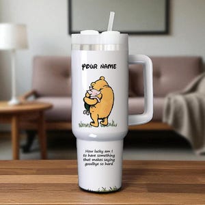 Personalisierte Winnie the Pooh Becher 40 Unzen: Edelstahlbecher mit Griff
