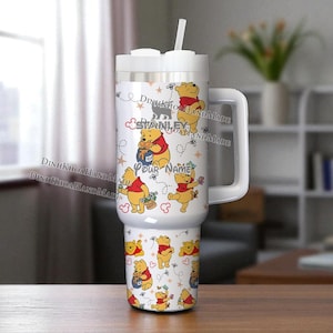Personalisierte Winnie the Pooh 40 Unzen Becher: Pooh Liebhaber Geschenk