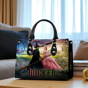 Wicked Witch PU Leather Handbag: Wizard of Oz Elphaba & Glinda Bag