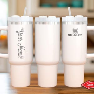 Personalized Name Engraved Laser Engraved Cup Tumbler Custom Laser Engraved Water Bottle 30 oz. and 40 oz. Quencher Name