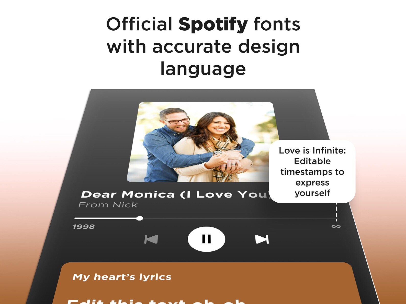 Spotify Style Lyrics Template | Editable Digital Poster | Custom Song ...