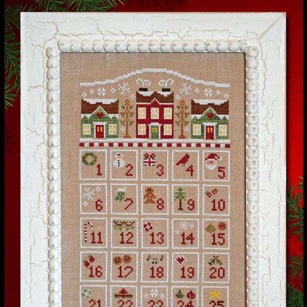 Countdown to Christmas - Cross Stitch Pattern by COUNTRY COTTAGE NEEDLEWORKS Christmas Advent Calendar