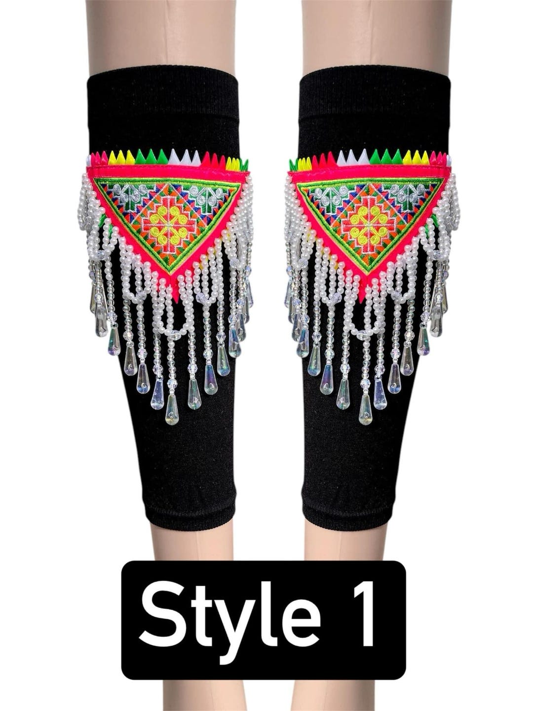 Hmong Leg Warmers – Nrhoob Hmoob | One Size | Paj Ntaub Cav Hmoob ...