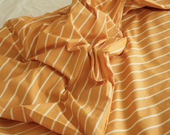 Patterned Bedding Set: Striped Duvet Cover with 2 Pillow and Bed Sheets