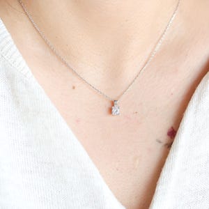 Handmade Solitaire Necklace: 925 Sterling Silver, Gold Color Pendant