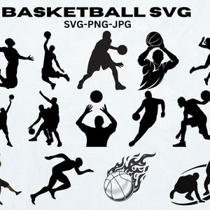 Basketball SVG, Basketball SVG Bundle, Basketball Png, Basketball Ball SVG, Basketball Cut File, Basketball Clipart, Basketball Silhouette