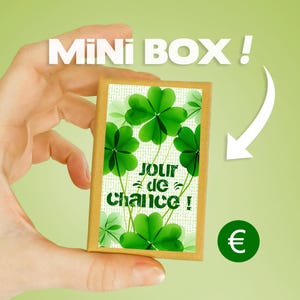 Glücksbringer Miniaturdose | "Glückstag!" Geschenkbox | Originelle Geschenkidee zum Geburtstag, süß und lustig!
