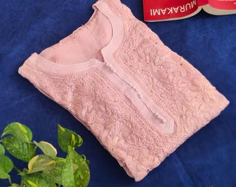 Vismiyat | Chikankari Viscose Kurti (100% Hand Embroidered from Lucknow)