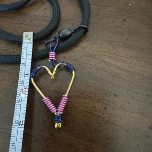 Fish Hook Heart Necklace