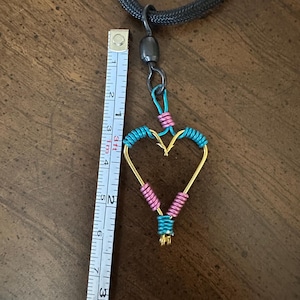 Fish Hook Heart Necklace