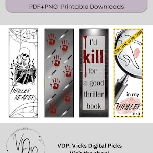 Thriller, Psychological Thriller Bookmark